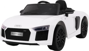 Ramiz Elektrické autíčko Audi R8 Spyder pre deti biele + diaľkové ovládanie