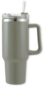 Termohrnček so slamkou TERMOS 1000 ml, sivý