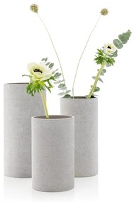 Svetlosivá váza Blomus Bouquet, výška 20 cm