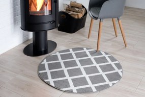 Koberec LUXURY L889B PP ESM sivý kruh