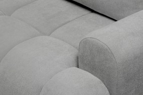 Rozkladacia pohovka Lutario - sivá hydrofóbna pletenina Venice 2023