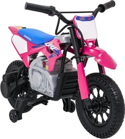 Elektrická motorka HONDA CFR450R ružová