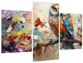 Obraz - Maľovaná sova (90x60 cm)
