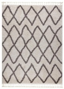 Kusový koberec Shaggy Beni krémový 140x190cm
