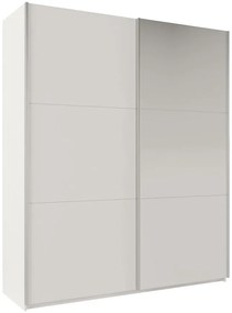 Skriňa Rodos 200 biely/zrkadlo