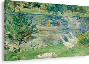 Obraz - Berthe Morisot, Girl in a Boat with Geese, reprodukcia (90x60 cm)