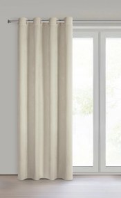 ZÁVES NA KRÚŽKOCH VANI 140X250 CM SVETLOBÉŽOVÁ