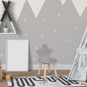 HOME DECO KIDS Detská stolička Hviezda sivá