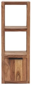 furniture-nabytek.cz - Masívna kúpeľňová závesná skrinka Sydney z akácie, lakovaná, hnedá – 31×25×90 cm