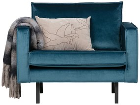 BePureHome Rodeo zamatové dizajnové kreslo - Antracitová