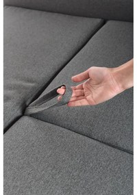 Tmavosivá variabilná rozkladacia rohová pohovka Bonami Selection Pop