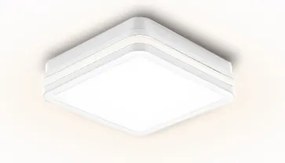 Brilagi - LED vonkajšie svietidlo so senzorom BENE LED/18W/230V 22x22 cm biele IP54