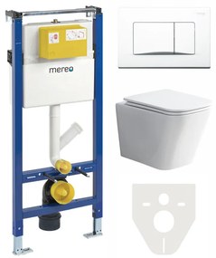 Mereo Mereo, WC komplet pre sádrokartón s príslušenstvom, MER-MM02SETRB