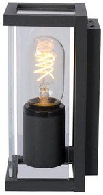 Lucide 27885/01/30 - Vonkajšie nástenné svietidlo CLAIRE 1xE27/15W/230V IP54 čierna
