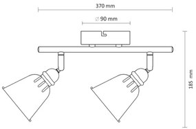Bodové svietidlo FIONA 2xE14/8W/230V