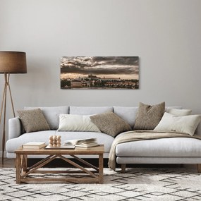 Obraz Pražského hradu za šera (120x50 cm)