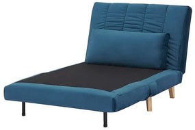 Modré rozkladacie kreslo BILLY VELVET