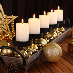 Sada vianočných závesných dekorácií REGALO zlatá (100 ks)