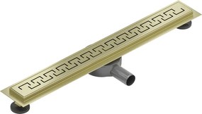 Mexen Flat 360° M15 sprchový žľab 50 cm, zlatá matná, 1A24050-40