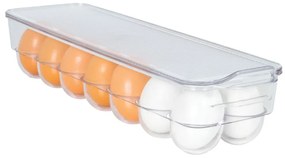 Box na vajíčka, organizér na 14 vajec, transparentný UROVNEJTO