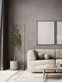 Moderná stojaca lampa Lithos Čierna
