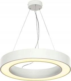 Slv Big White Medo Ring 60, závesné svietidlo, Led, biele, priemer. 60 cm, vr. ovl