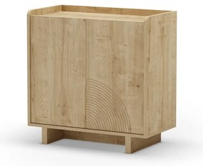 Skrinka v dekore duba v prírodnej farbe 80x80x40 cm Daira – Marckeric