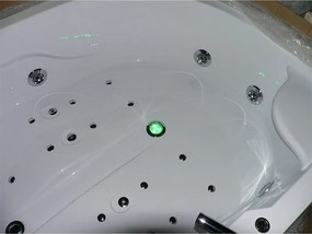 BPS-koupelny Hydromasážna vírivá vaňa Carmen 631L 180x120, ľavá