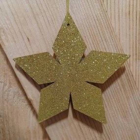 DECOLED Zlatá hviezda, 2D, 80 cm
