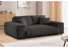 Tmavosivá menčestrová pohovka 213 cm Justin – Ropez