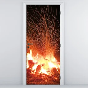 Fototapeta na dvere - Oheň (95x205cm)
