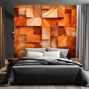 Gario Fototapeta Oranžové kamenné kocky Materiál: Vliesová, Rozmery: 300 x 210 cm