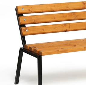 Vonkajšia lavička STACK, stohovateľná, s operadlom, 1+1 ZADARMO, 1500 mm, limba