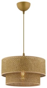 Luster na lanku ECHO 1xE27/60W/230V hnedý