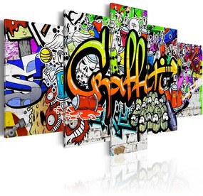 Obraz - Artistic Graffiti Veľkosť: 200x100, Verzia: Na talianskom plátne