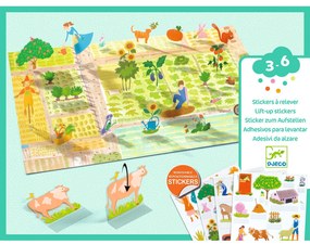 Kreatívna súprava so zdvíhacími samolepkami – 3D scény – farma