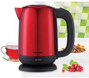 Heinner HEK-2200RDSS - Rýchlovarná kanvica 1,7 l 2200 W/230 V červená/čierna