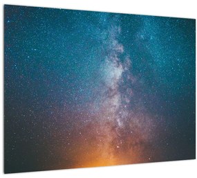 Sklenený obraz - Mliečna dráha (70x50 cm)