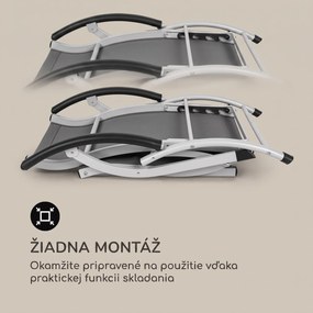 Blumfeldt Sunnyvale, lehátko, s podnožkou, hliník, 4 úrovne