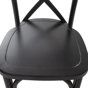 Jedálenská stolička DREV čierna 875743