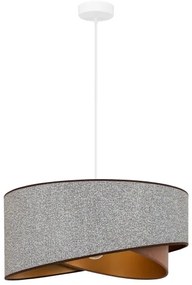 Brilagi - LED Luster na lanku LYRA 1xE27/15W/230V šedá/krémová/zlatá