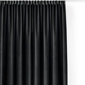 Čierny zamatový dimout záves 200x300 cm Velto – Filumi