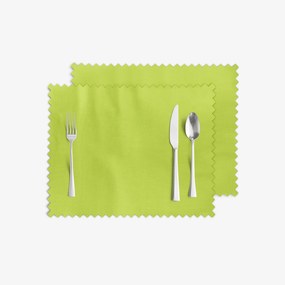 Goldea veľkonočné prestieranie na stôl teflónové - zelené - sada 2ks 30 x 40 cm