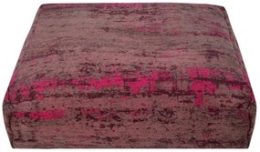Dizajnový podlahový vankúš Rowan 70 cm červeno-ružový