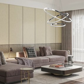Závesné LED svietidlo Hoop, 3x LED 93w, 4000k, ch