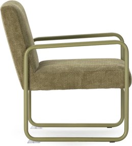 Zelené ženilkové kreslo Vince – MOME