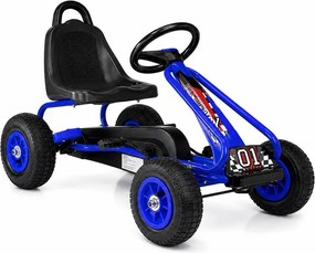 LEAN Toys Pedálový gokart G201, modrý