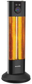 tectake 405076 infračervený ohrievač solaris terra 1500w s časovačom - čierna