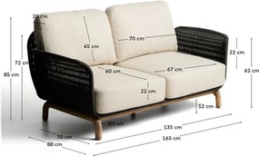 Béžová záhradná pohovka Alipa – Kave Home