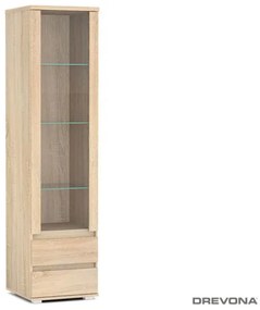 Drevona, vitrína, REA AMY 21, dub bardolino